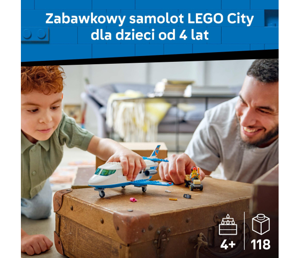 LEGO CITY 60492 Samolot pasażerski - 1529817 - zdjęcie 4